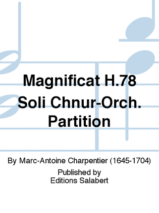 Magnificat H.78 Soli Chnur-Orch. Partition