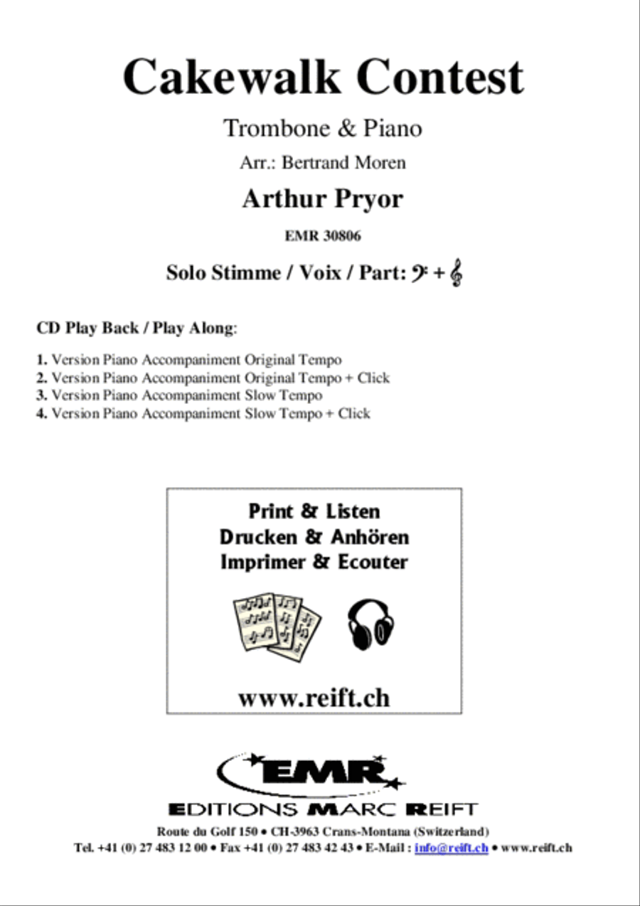 Cakewalk Contest Piano Accompaniment scores gallery preview page 2