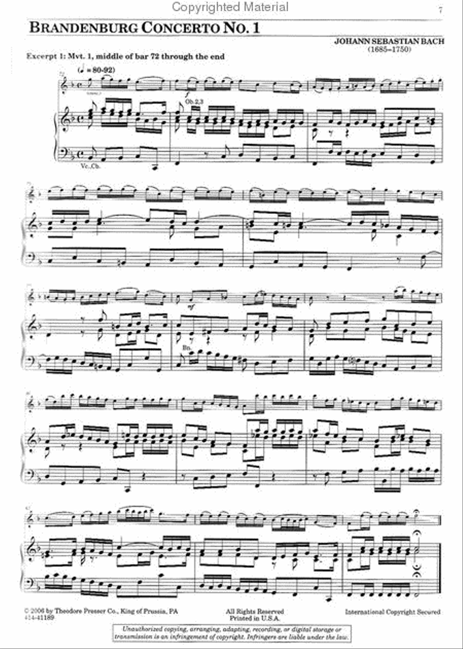 Orchestral Excerpts For Oboe Chamber Music scores gallery preview page 2