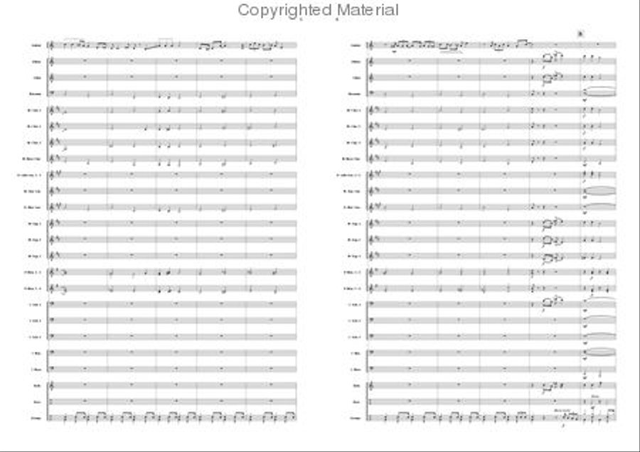Sugar Blues Concert Band scores gallery preview page 3