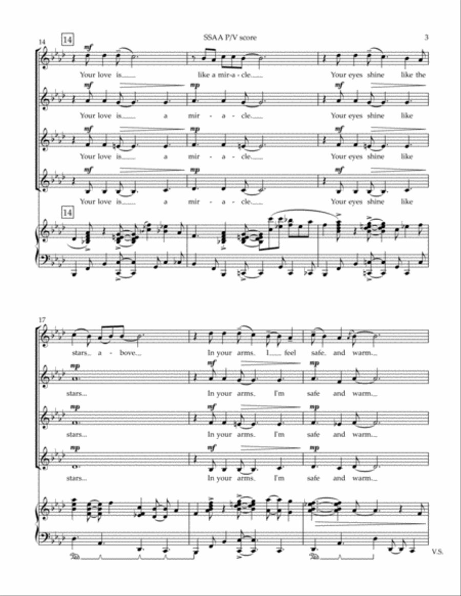 The Gift of Your Love SSA scores gallery preview page 3