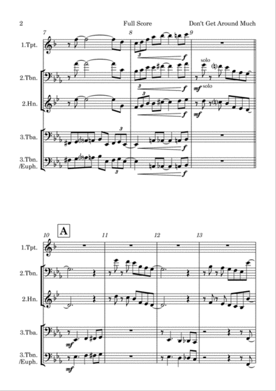 Don't Get Around Much Anymore School and Community scores gallery preview page 2