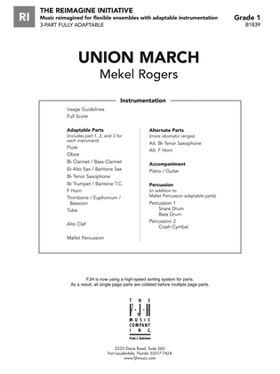 Union March: Score