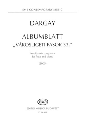 Book cover for Albumblatt - V Rosligeti Fasor 33.?