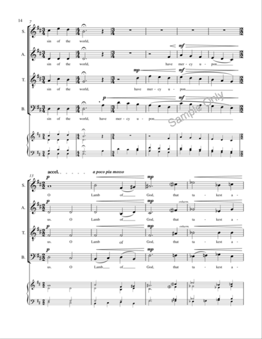 Mass Of St Mary's Mass Of St Mary's 4-Part scores gallery preview page 6