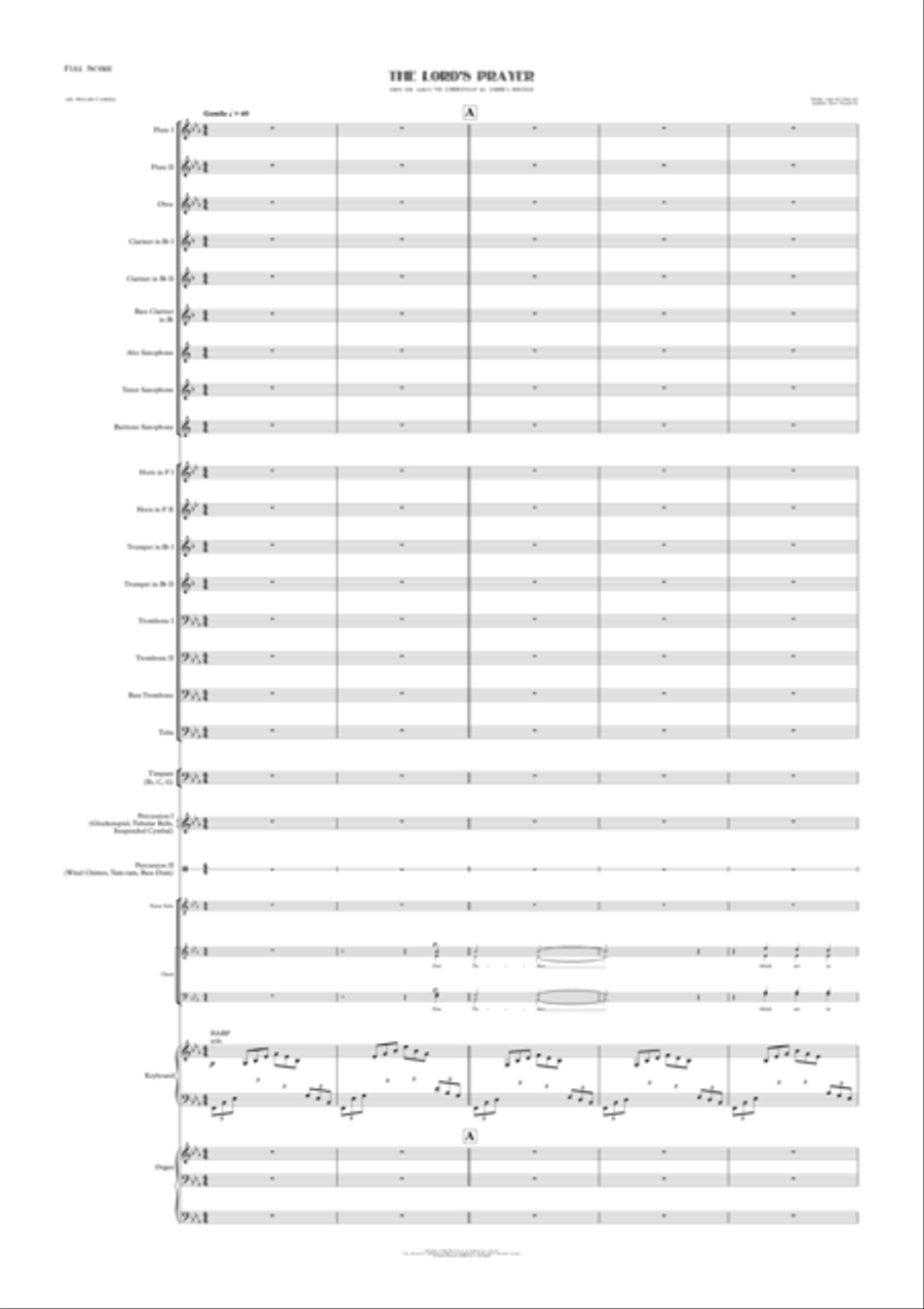 The Lord's Prayer Concert Band scores gallery preview page 2