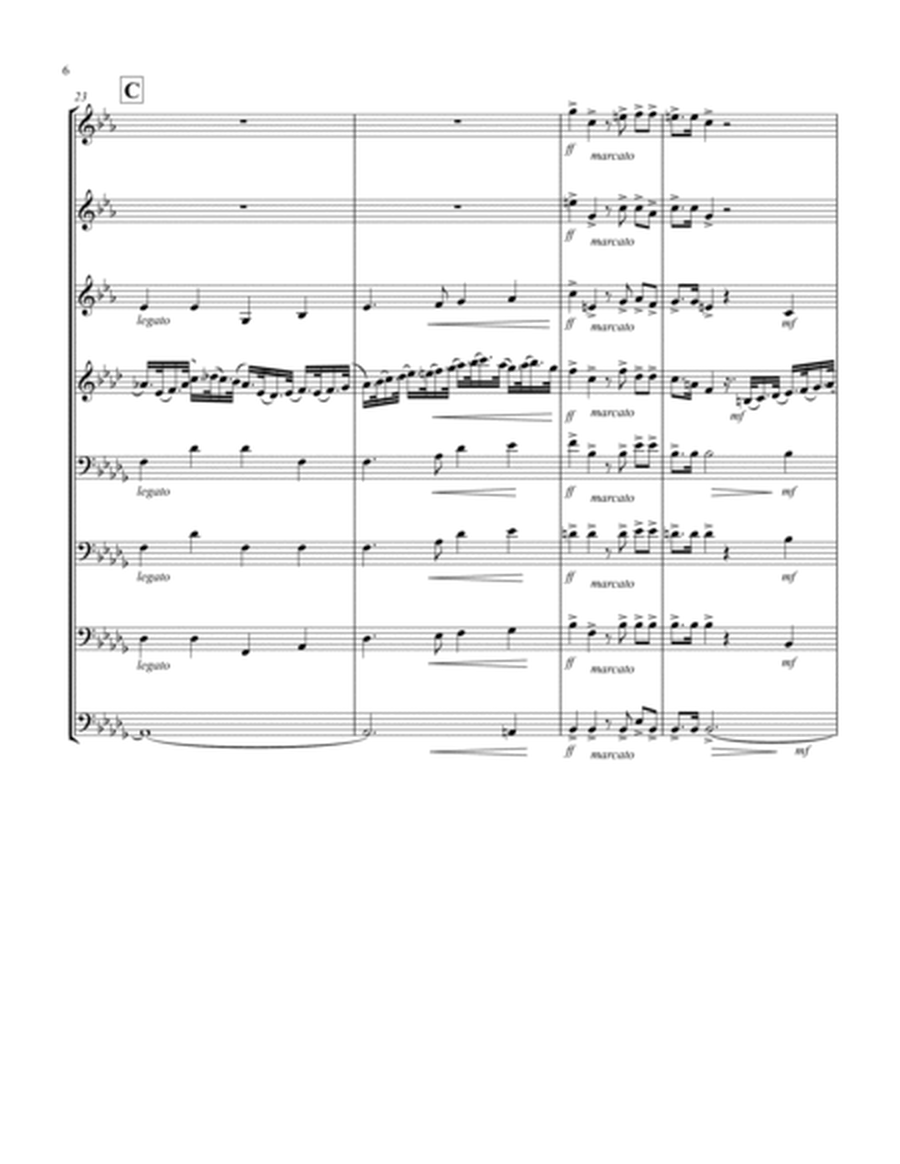 Coronation March (Db) (Brass Octet - 3 Trp, 1 Hrn, 3 Trb, 1 Tuba)