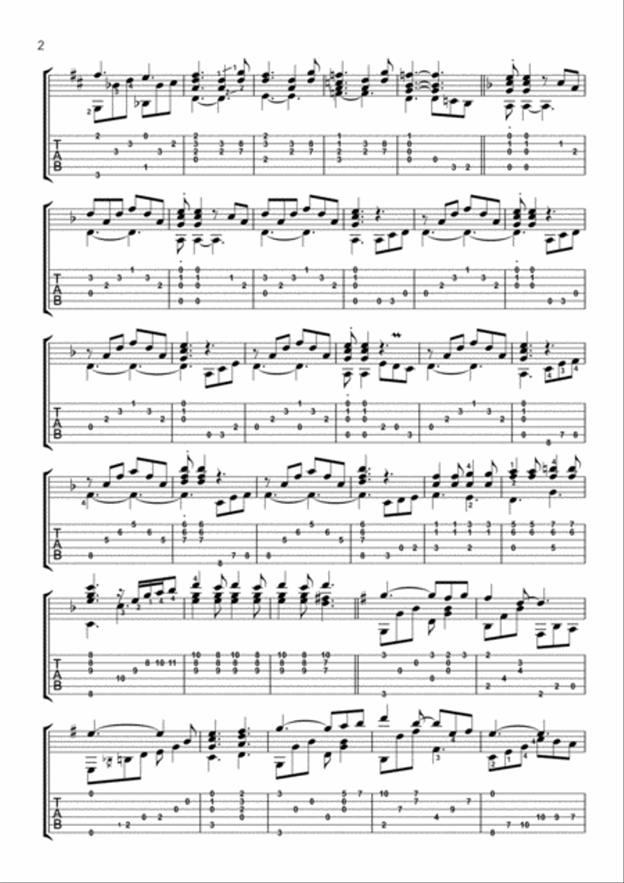 We Are The Champions We Are The Champions Guitar Tablature scores gallery preview page 2
