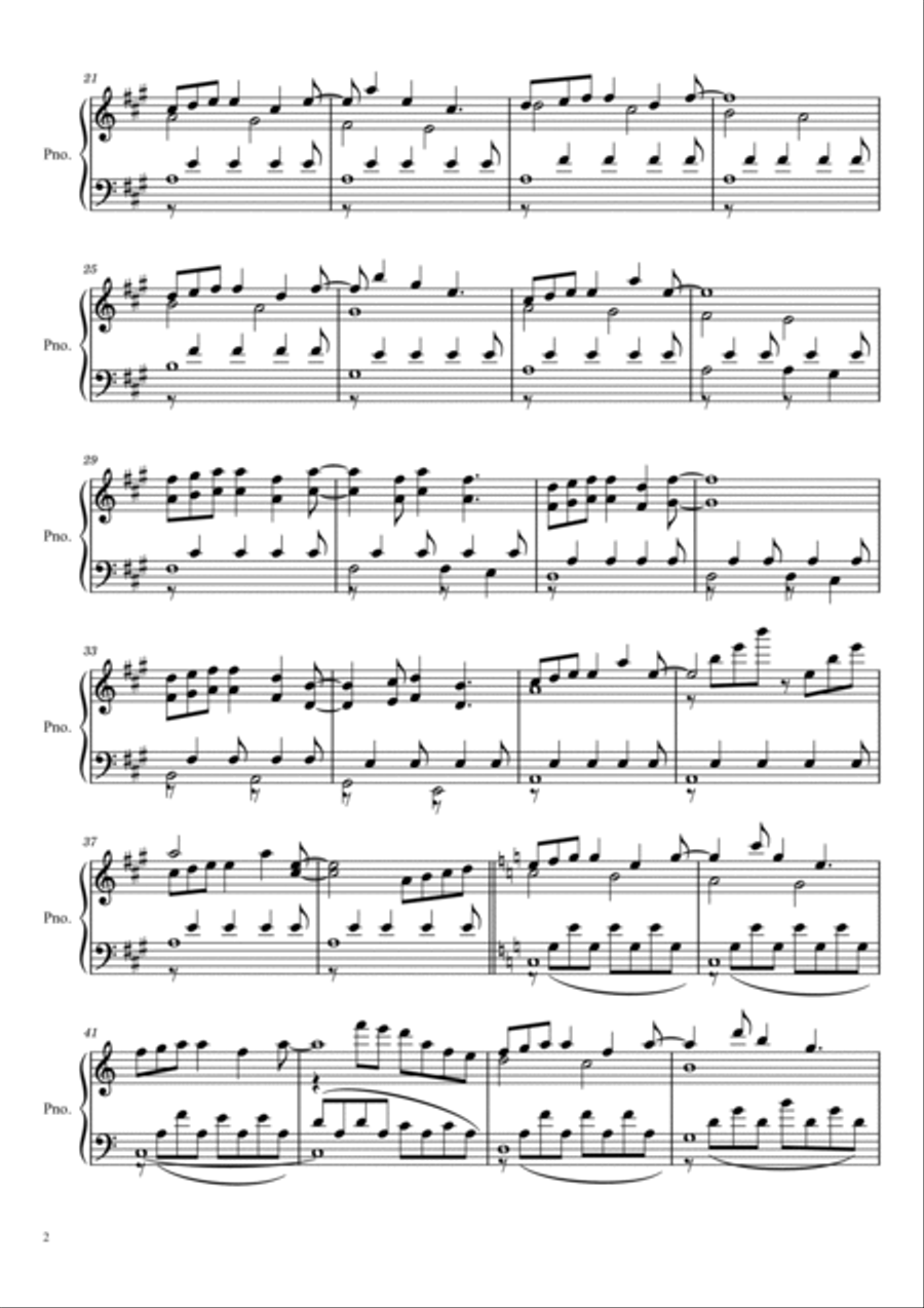 Forrest Gump Suite Easy Piano scores gallery preview page 2
