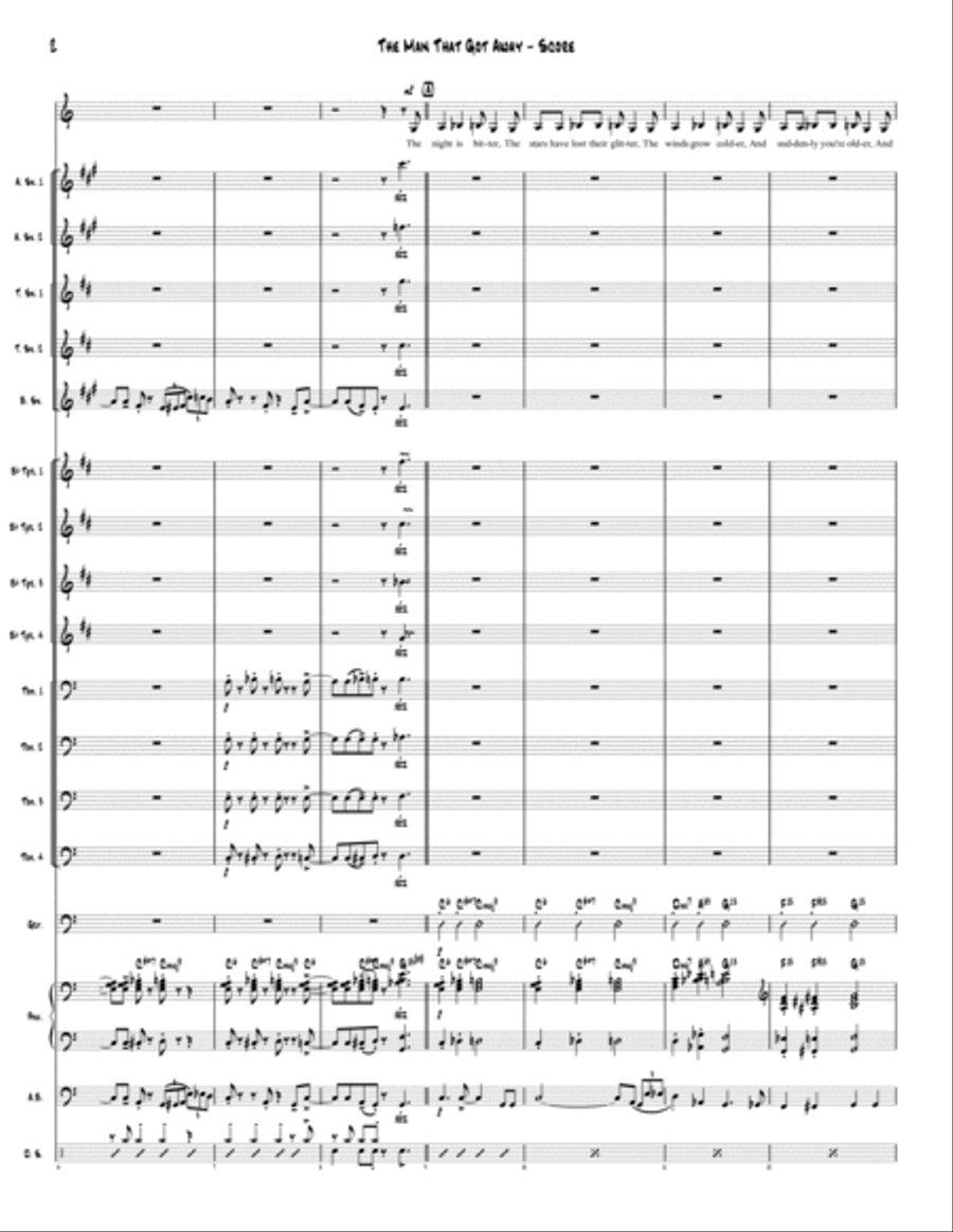 The Man That Got Away The Man That Got Away Jazz Ensemble scores gallery preview page 3