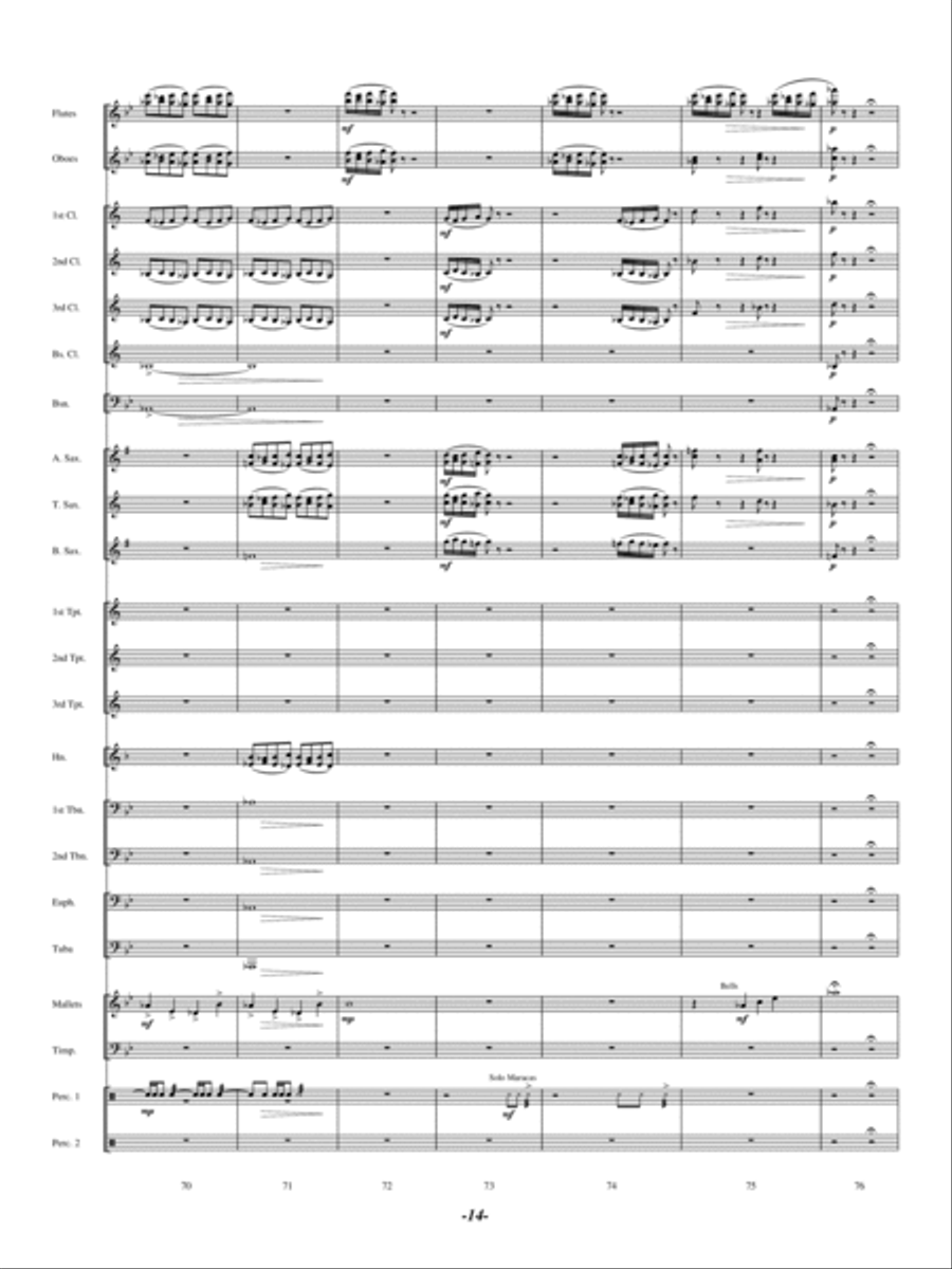 North Bay Vistas Concert Band scores gallery preview page 13