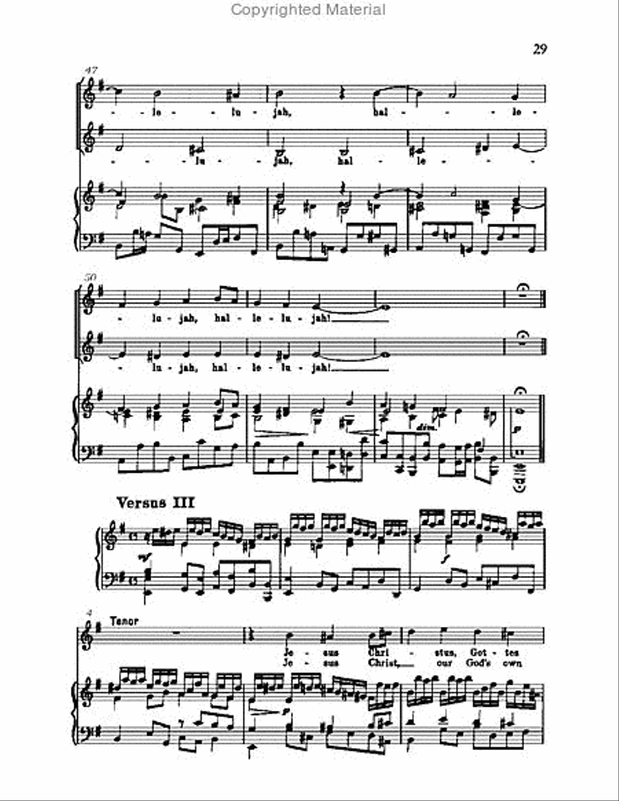 Christ lag in Todsbanden, BWV 4 Choir scores gallery preview page 29
