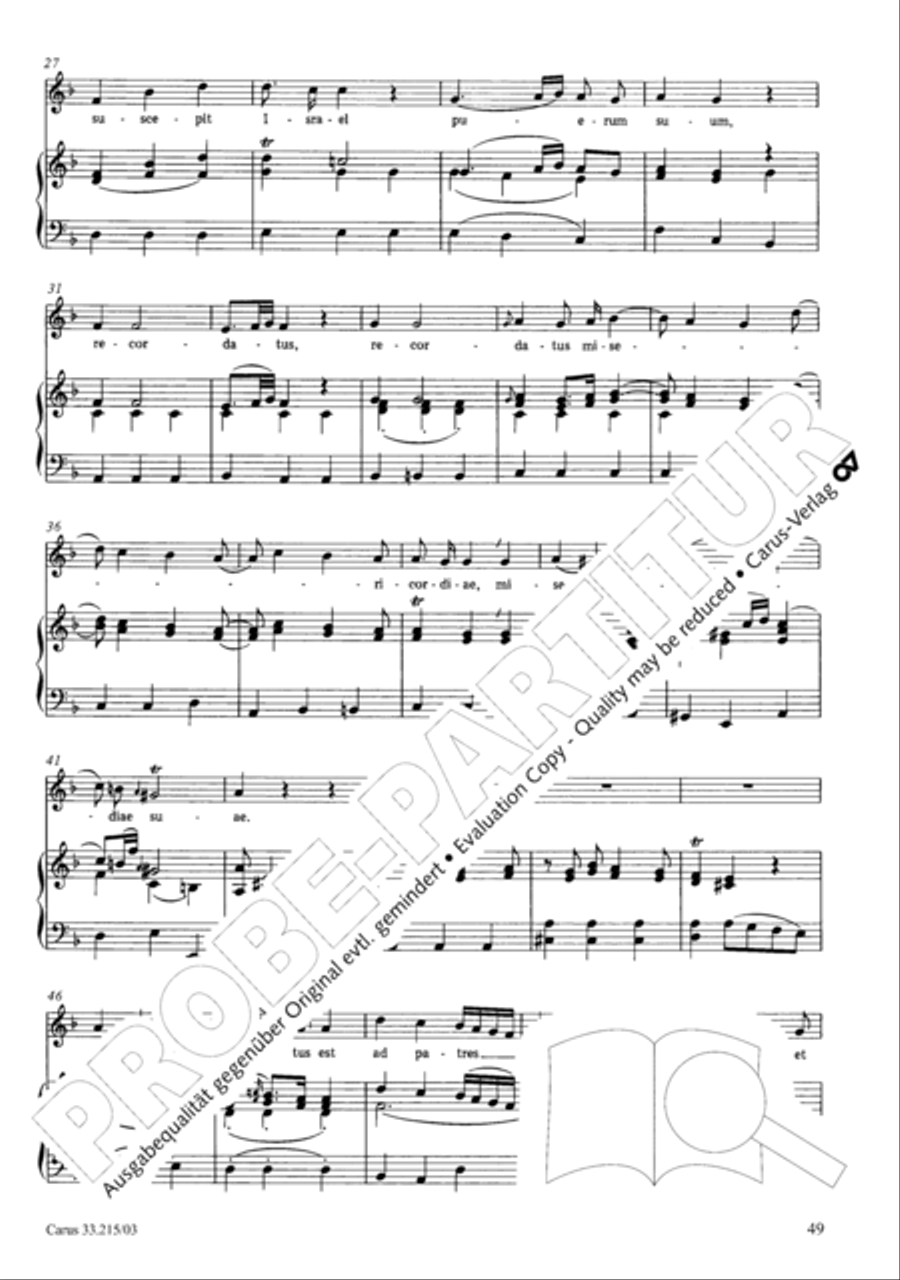 Magnificat Magnificat 4-Part scores gallery preview page 50