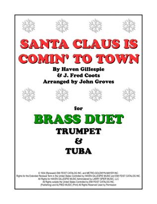 Book cover for Santa Claus Is Comin' To Town