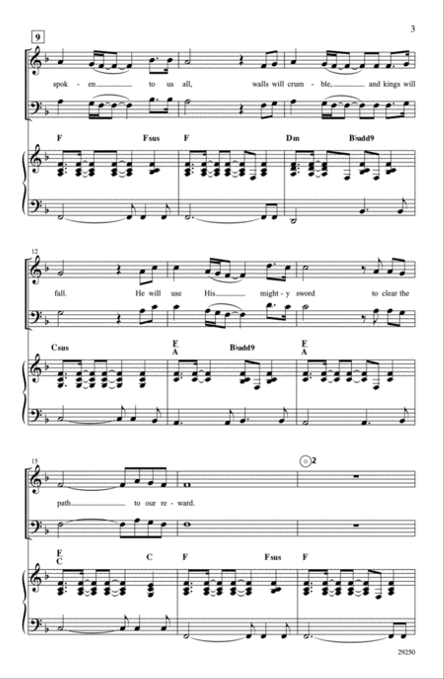 Every Mountain Will Be Laid Low 4-Part scores gallery preview page 3