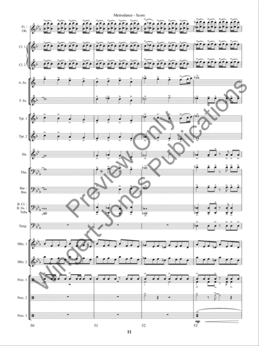Pacifica Concert Band scores gallery preview page 14