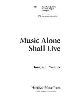 Book cover for Music Alone Shall Live
