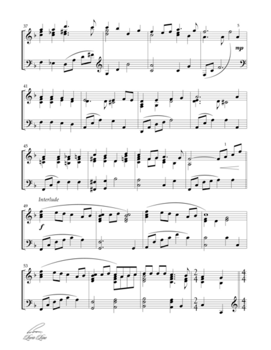 O Little Town Of Bethlehem Piano Solo scores gallery preview page 4