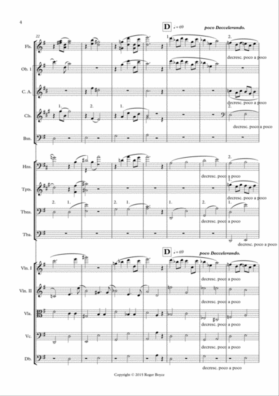Misty Lagoon Sunrise Full Orchestra scores gallery preview page 4