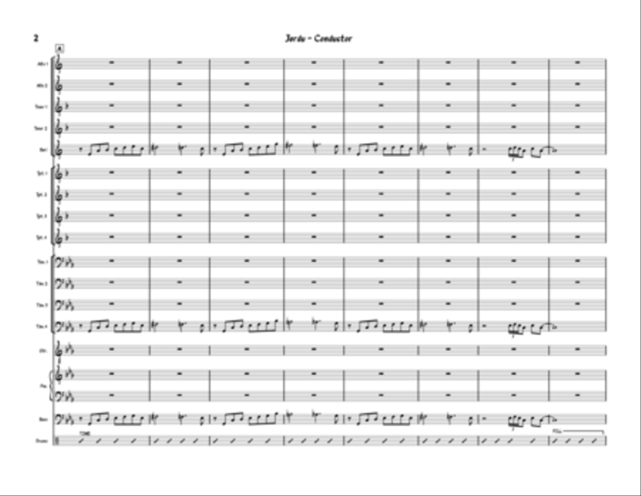 Jordu Jazz Ensemble scores gallery preview page 2