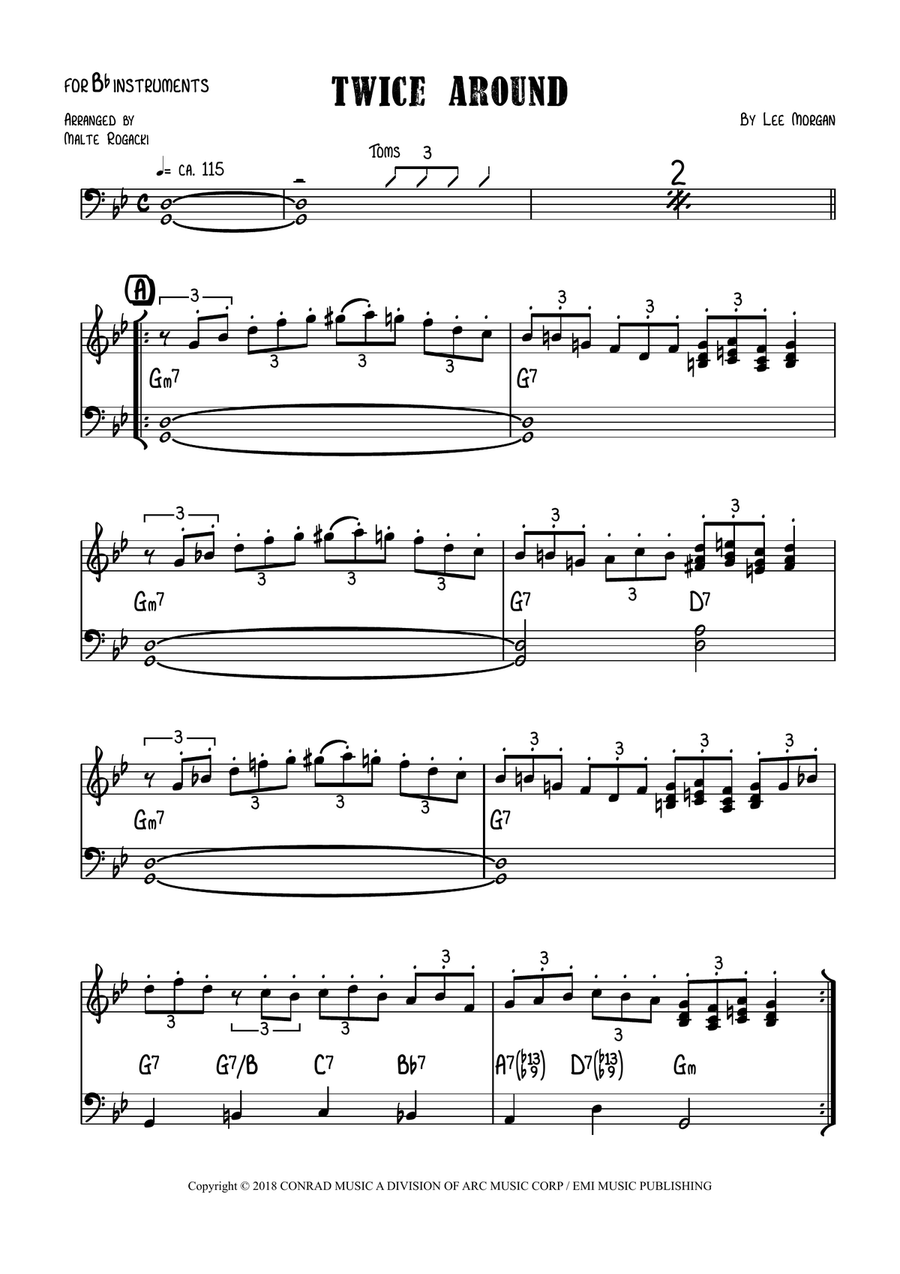 Twice Around Piano scores gallery preview page 1