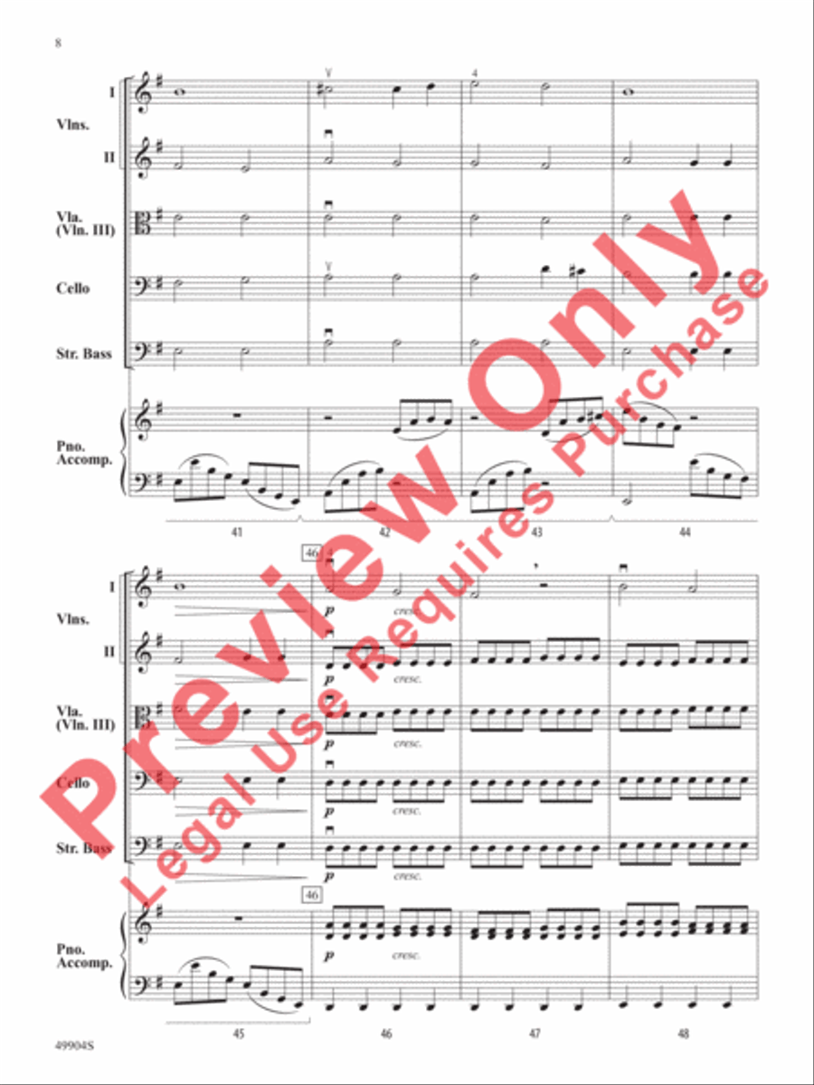 Dragon Chase String Orchestra scores gallery preview page 9