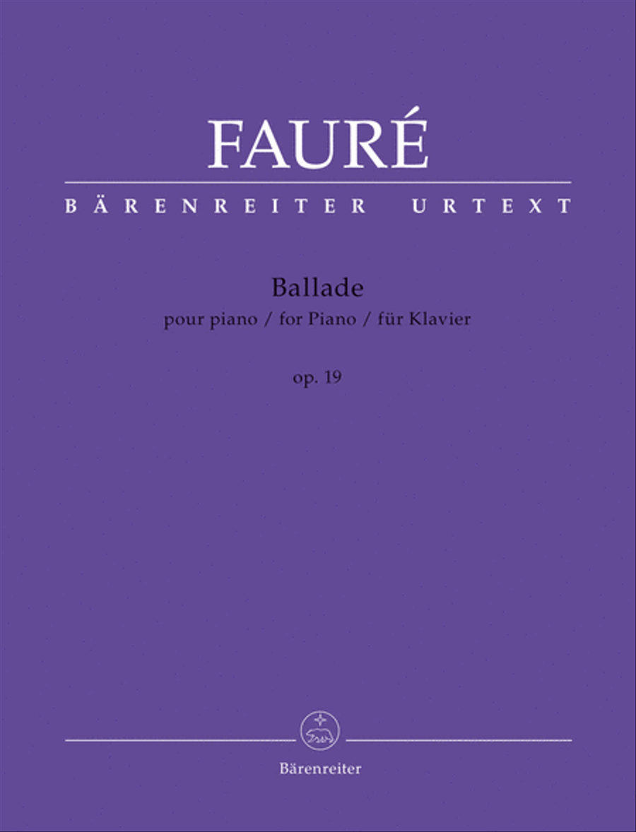 Ballade, Op. 19 Ballade, Op. 19 Piano Solo scores gallery preview page 1