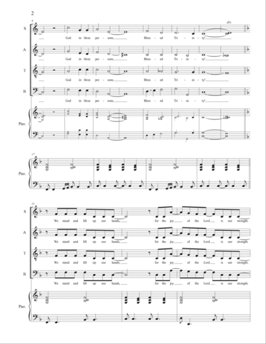 Holy Is The Lord 4-Part scores gallery preview page 2