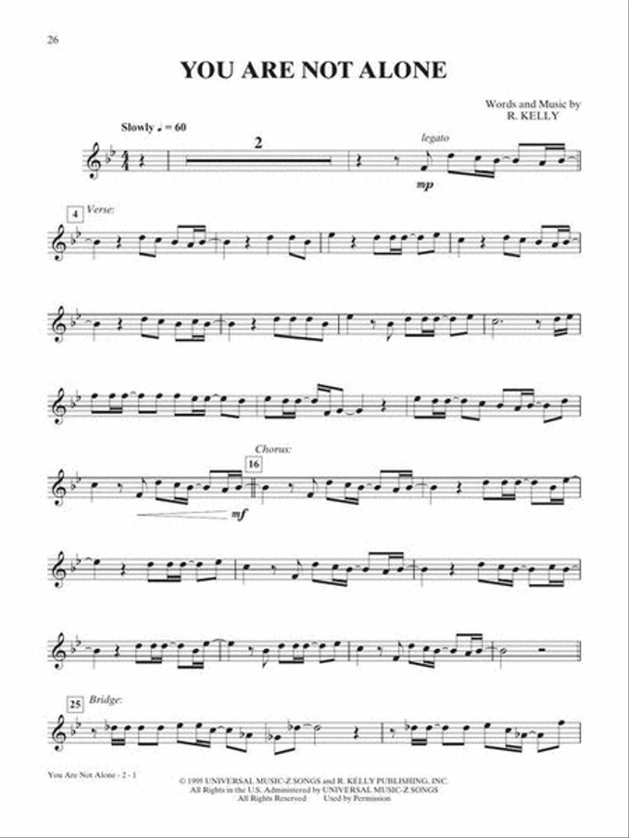 Michael Jackson – Instrumental Solos Tenor Saxophone scores gallery preview page 6