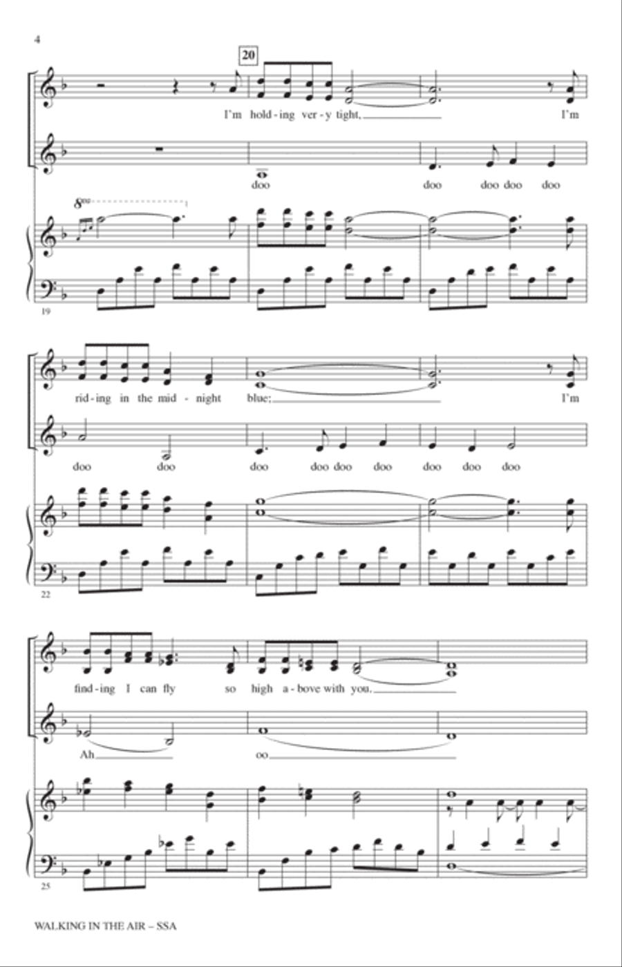 Walking In The Air (from The Snowman) (arr. John Leavitt) SSA scores gallery preview page 3