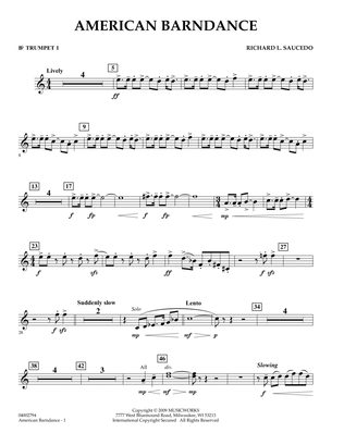 American Barndance - Bb Trumpet 1