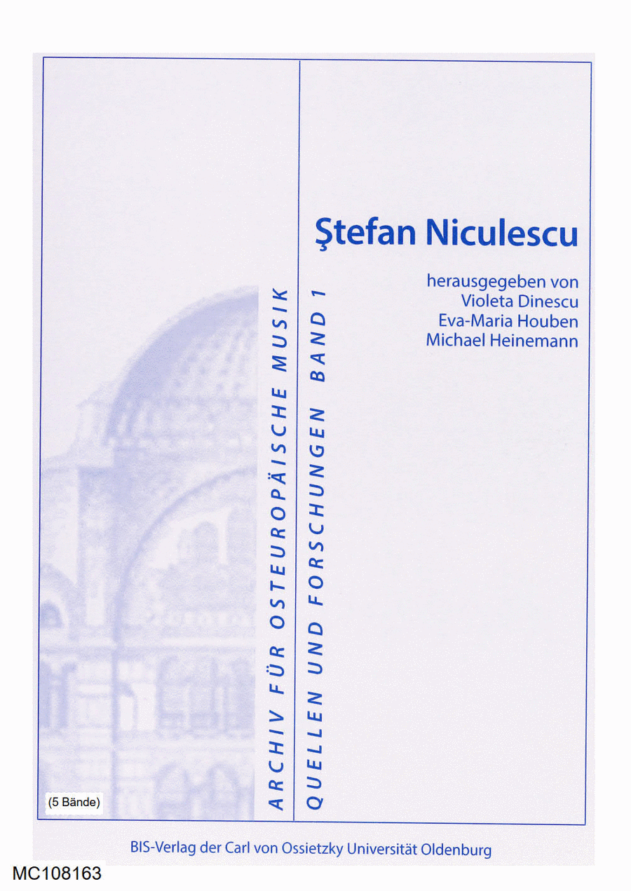 Stefan Niculescu Archiv für osteuropäische Musik ; 1 Score scores gallery preview page 1