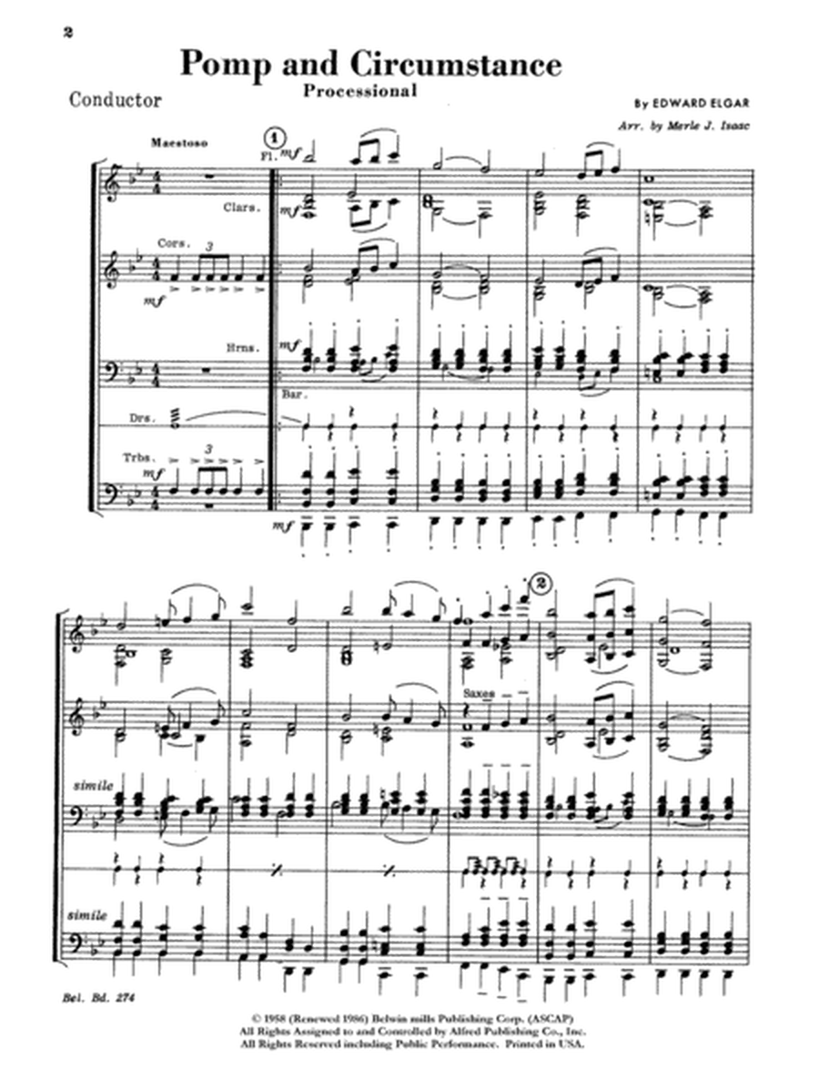 Pomp and Circumstance, Opus 39, No. 1 (Processional)