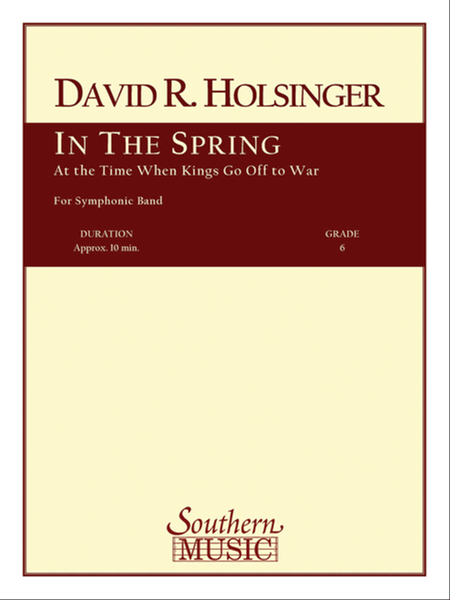 In the Spring at the Time Kings Go Off to War Concert Band scores gallery preview page 1