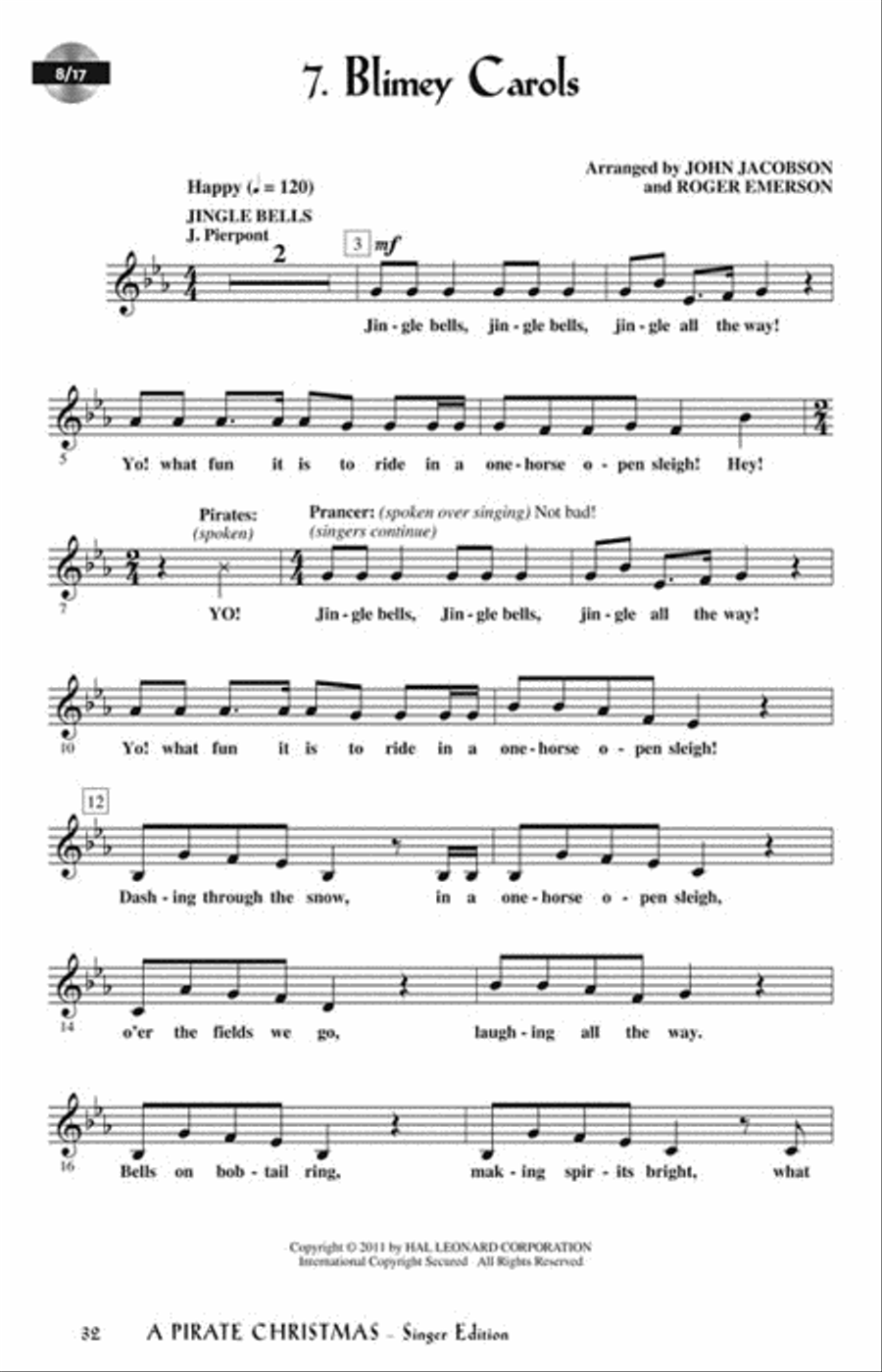 A Pirate Christmas Choir scores gallery preview page 7