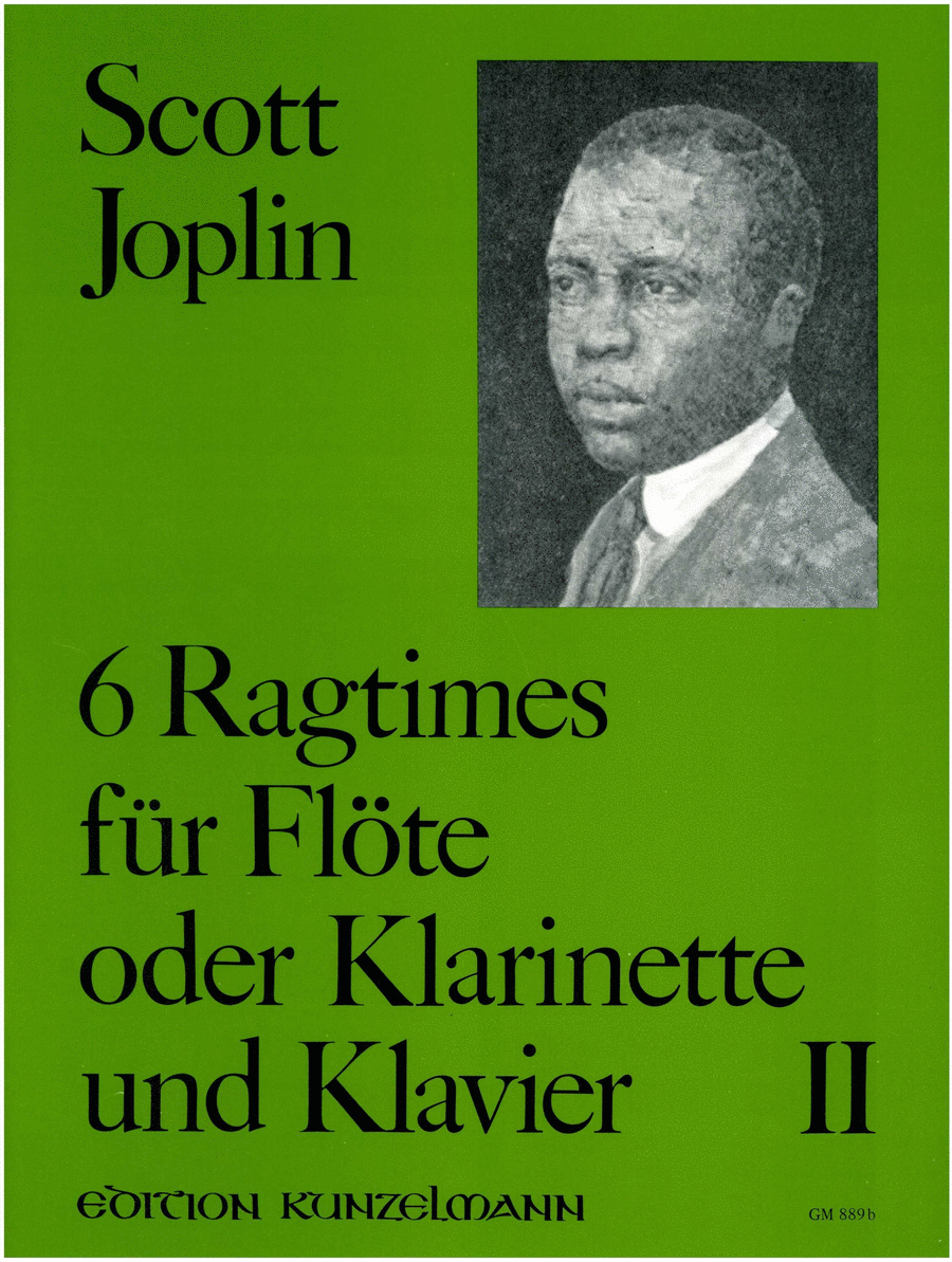 6 ragtimes for flute and piano, Volume 2 Clarinet scores gallery preview page 1