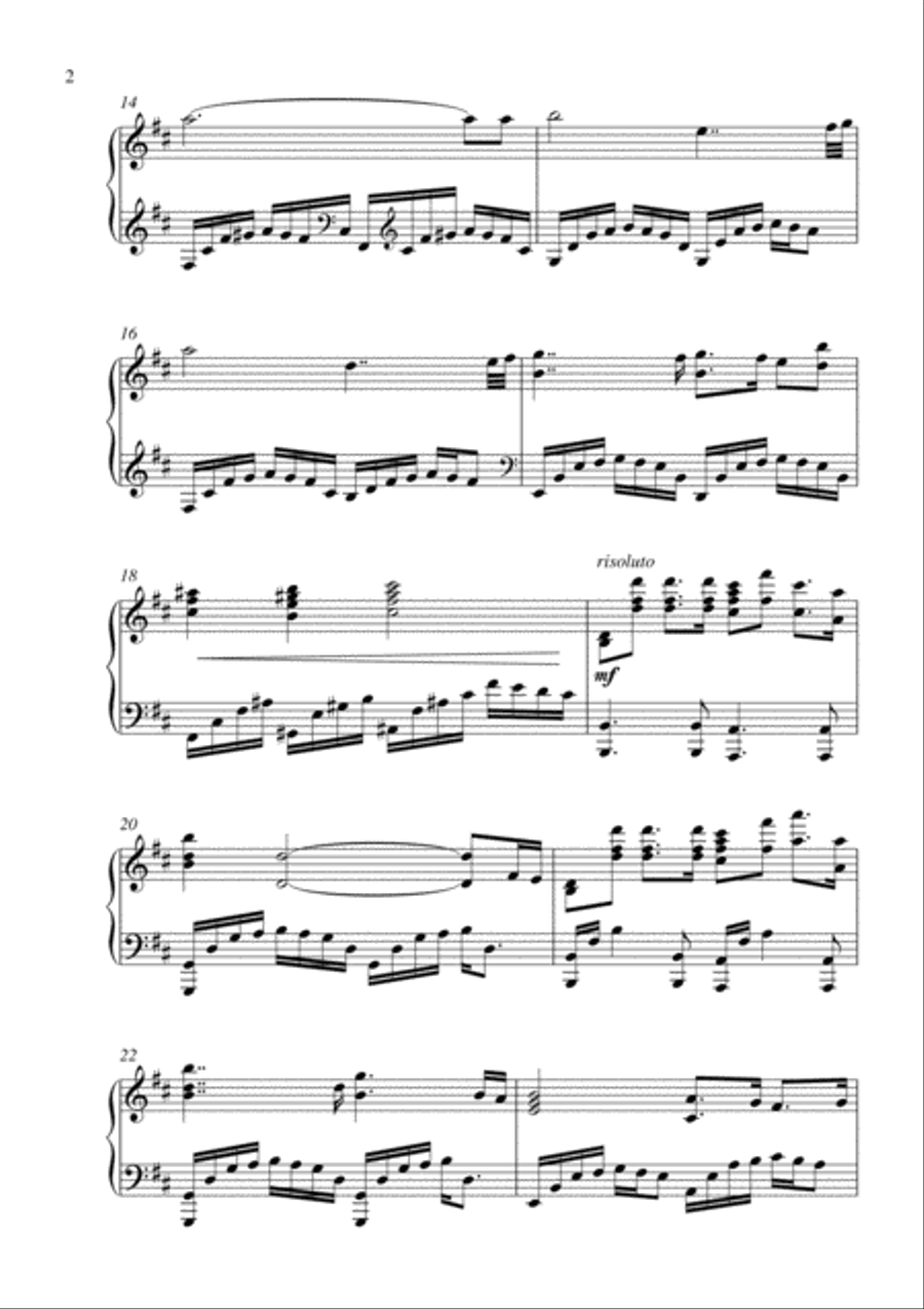 Jacqueline Claire Piano Solo scores gallery preview page 2