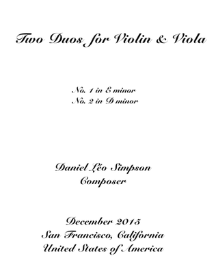 Two Violin and Viola Duos