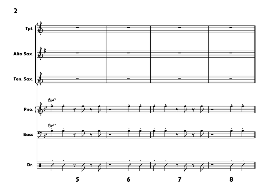 One By One Jazz Ensemble scores gallery preview page 2