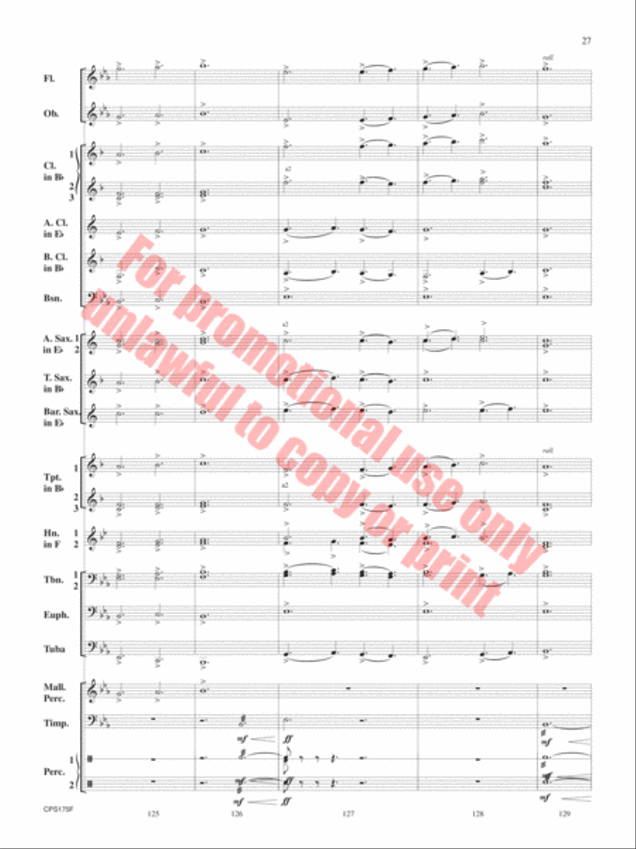 Aberystwyth Variants Aberystwyth Variants Concert Band scores gallery preview page 28