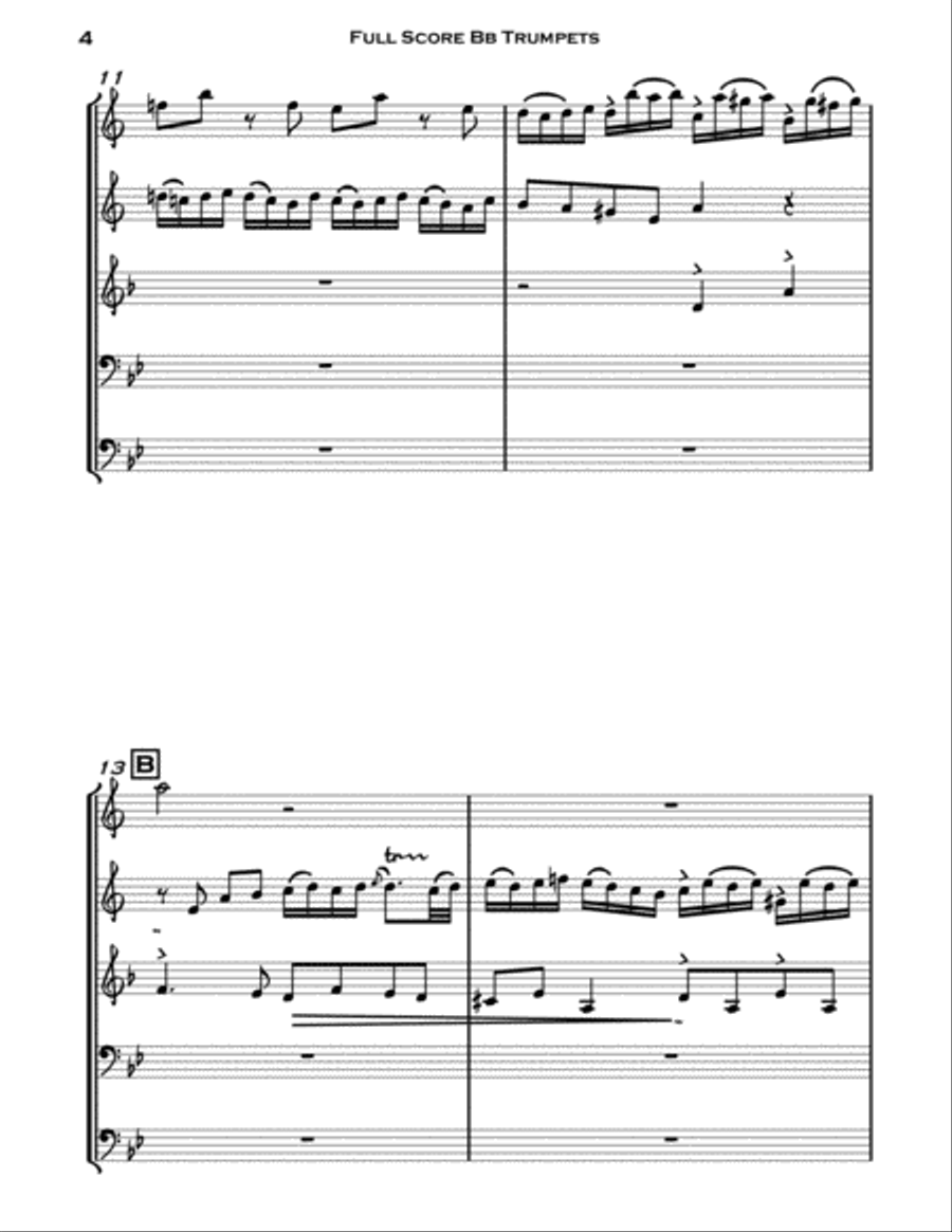 Little Fugue Little Fugue Brass Ensemble scores gallery preview page 4