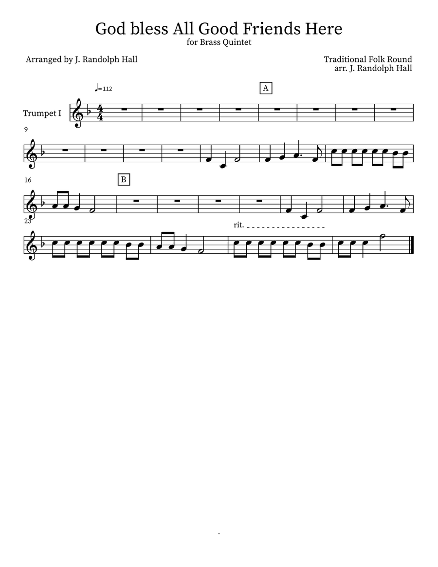 God bless All Good Friends Here Small Ensemble scores gallery preview page 5