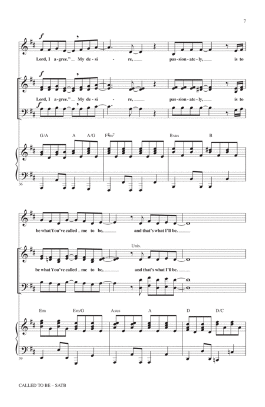 Called To Be 4-Part scores gallery preview page 6