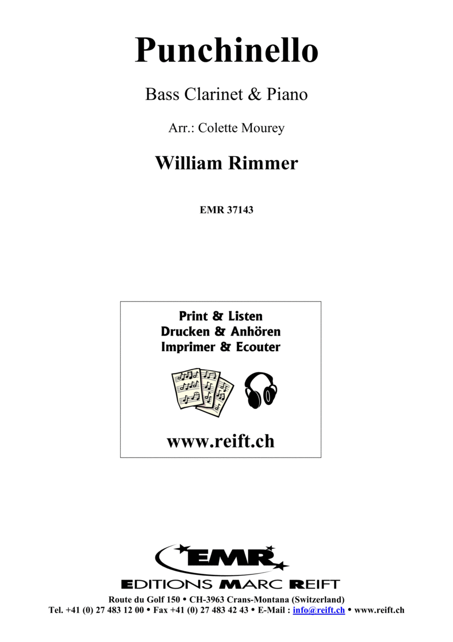 Punchinello Punchinello Bass Clarinet scores gallery preview page 1