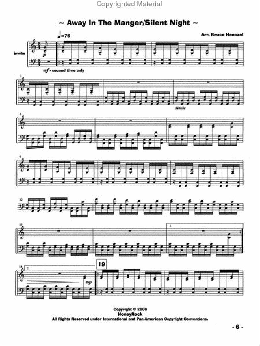 Christmas Marimba Marimba scores gallery preview page 3