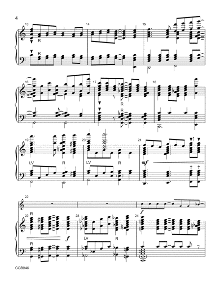 God Is Our Refuge and Strength Handbell Choir scores gallery preview page 4