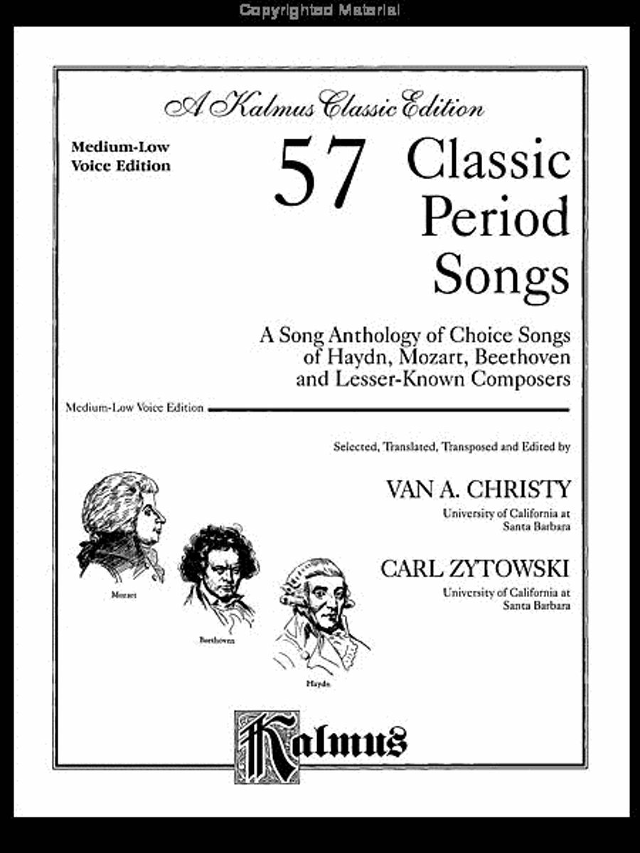 57 Classic Period Songs 57 Classic Period Songs Medium-Low Voice scores gallery preview page 2