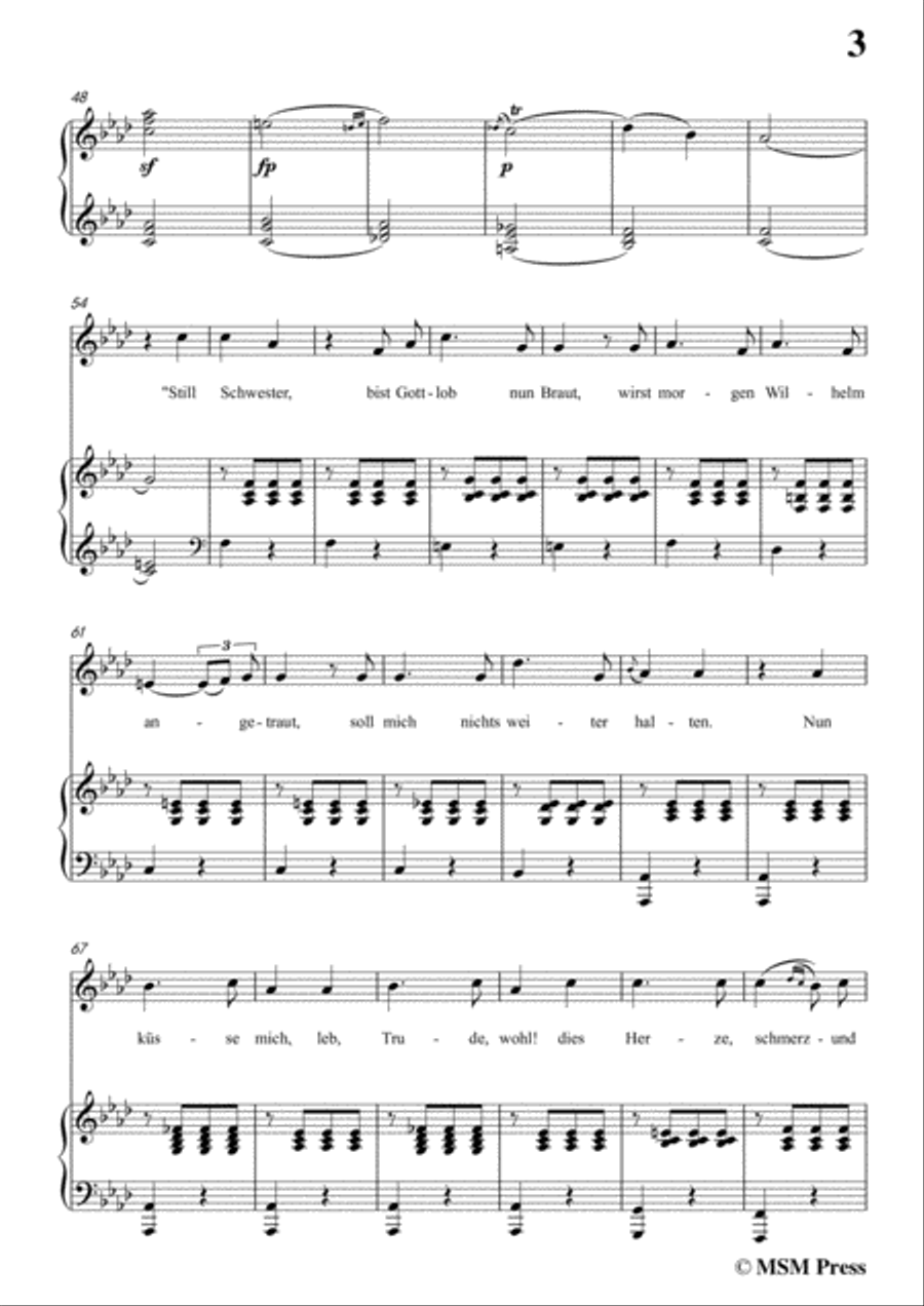 Schubert-Glaube,Hoffnung und Liebe,Op.97,in E flat Major,for Voice&Piano Voice scores gallery preview page 5