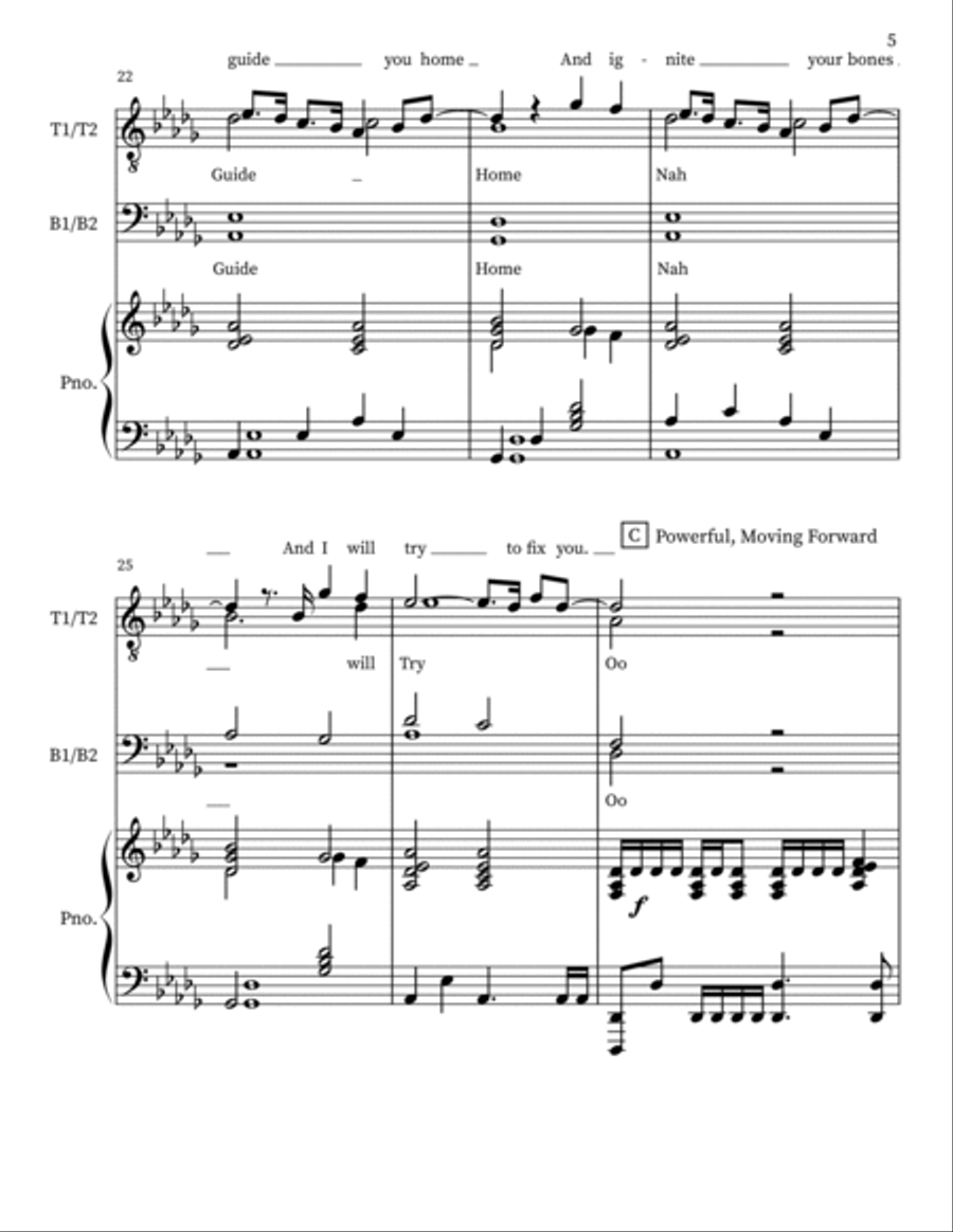 Fix You Fix You TTBB scores gallery preview page 5