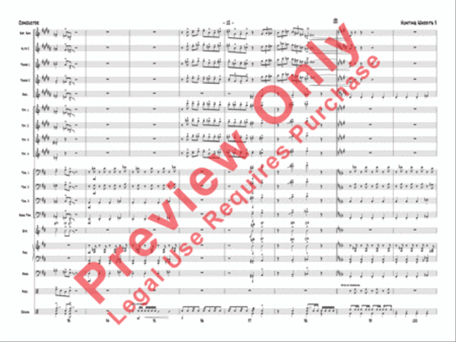 Hunting Wabbits 3 (Get Off My Lawn) Jazz Ensemble scores gallery preview page 15